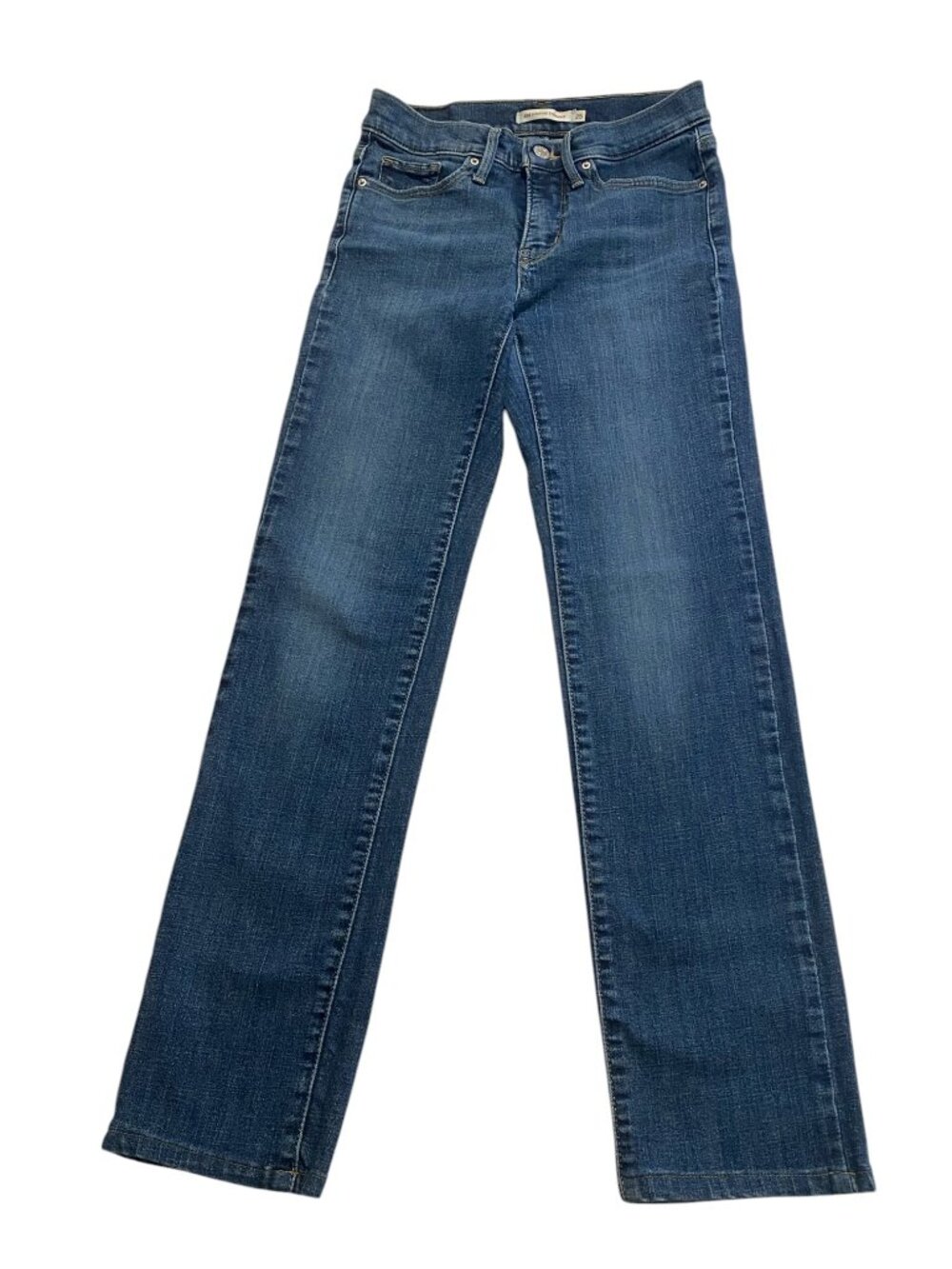 Levi's 314 Shaping‎ Straight Blue Jeans Sz 25x29 #211K